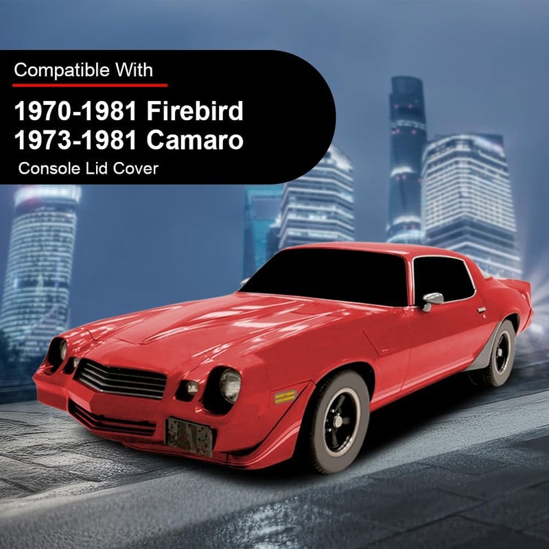 DOTCOM Center Console Lid Cover Fit for Pontiac Firebird 1970-1981/ Fit Chevy Camaro 1973 1974 1975 1976 1977 1978 1979 1980 1981 Armrest Lid Kit 10019554 - Image 2